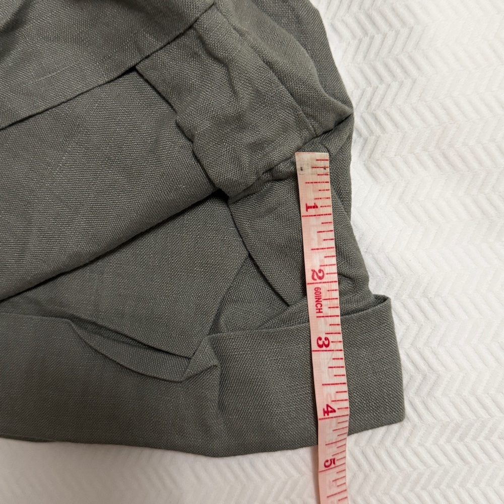 & Other Stories Tailored Wide-Leg Linen Shorts in Size 2 - Picture 12 of 13